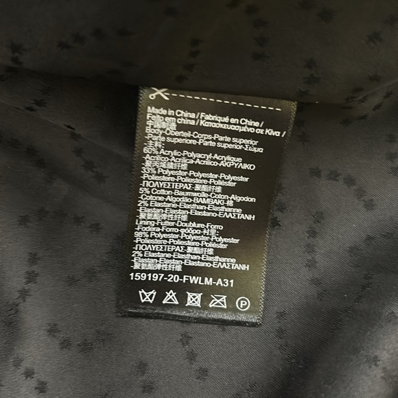 Maison Scotch Womens Plaid Bouclé Tweed Shacket Jacket Orange Gray S Cozy - Picture 11 of 11